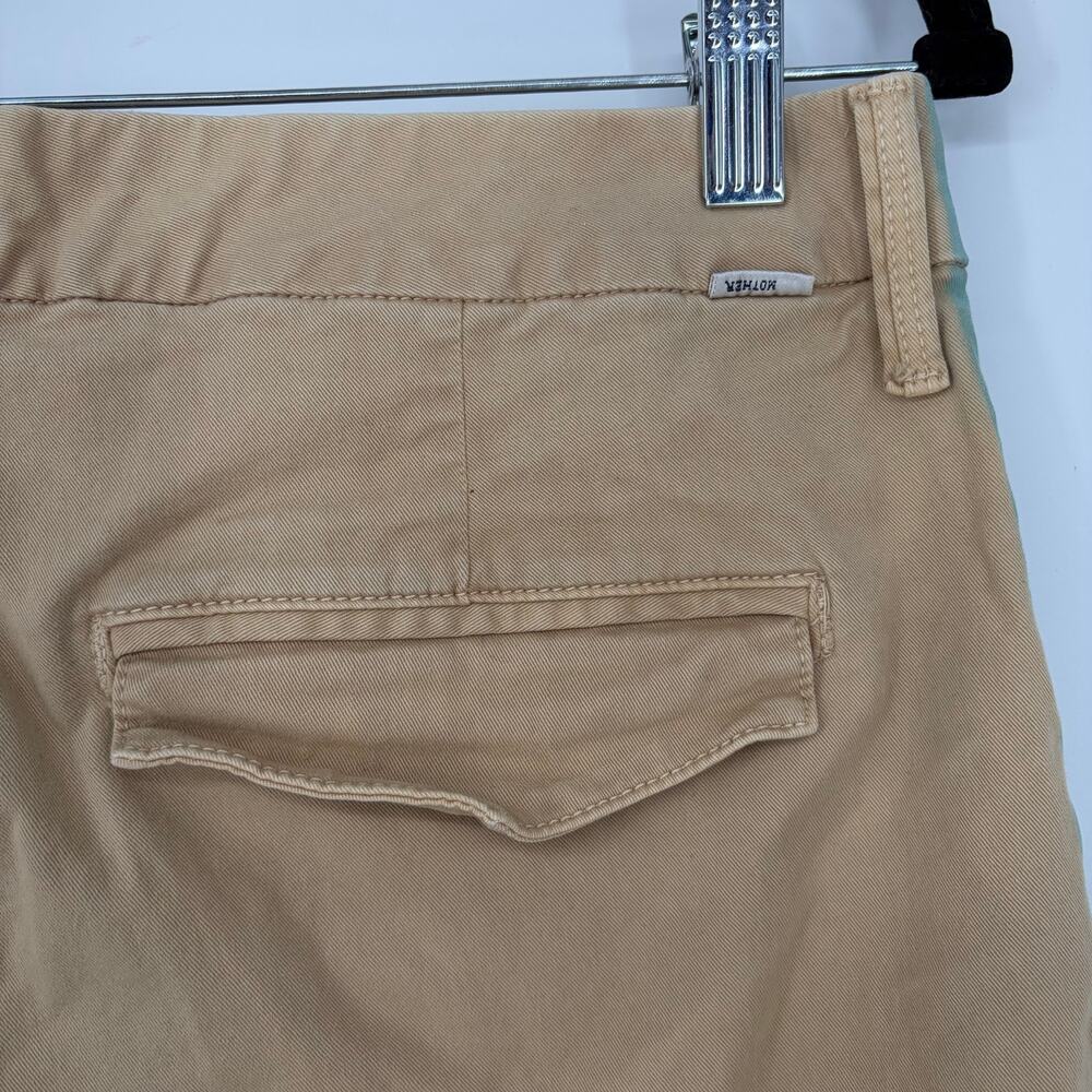 MOTHER The Shaker Prep Fray Jeans Killing Time Khaki Cerulean Women's 30 - Picture 11 of 13